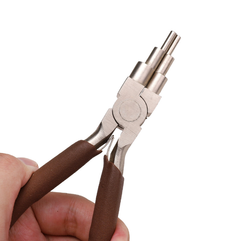 Handmade Diy Tools, Wire Crimping Pliers, Six-section Nylon Rubber Head Making Bracelets