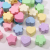 Acrylic Cream Large Hole Beads Five-pointed Star Plum Blossom Love Handmade Diy Mobile