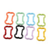 Simple Colorful Painted Bone Metal Spring Buckle Handmade Diy Bag Key Chain Connection