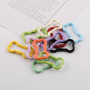 Simple Colorful Painted Bone Metal Spring Buckle Handmade Diy Bag Key Chain Connection