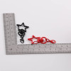 Candy Color Painted Five-pointed Star with Crayfish Buckle Keychain Handmade Diy Doll Bag