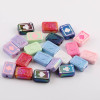 Color Plated Playing Cards Vertical Hole Acrylic Beads Handmade Diy Car Keychain Pendant