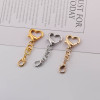 26mm Special-shaped Love Buckle Eight-character Lobster Set Metal Keychain Diy Jewelry