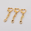 26mm Special-shaped Love Buckle Eight-character Lobster Set Metal Keychain Diy Jewelry