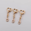 26mm Special-shaped Love Buckle Eight-character Lobster Set Metal Keychain Diy Jewelry