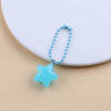 Jelly Color Star Bead Chain Set Keychain Pendant Diy Handmade Bag Decorative Material