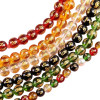 Five-way God of Wealth Beads Six-word Mantra Loose Glass Bracelet Diy Accessories Cinnabar