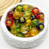 Five-way God of Wealth Beads Six-word Mantra Loose Glass Bracelet Diy Accessories Cinnabar
