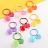 Candy Color Transparent Star Love Book Ring Key Chain Pendant Handmade Diy Bag Hanging