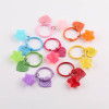 Candy Color Transparent Star Love Book Ring Key Chain Pendant Handmade Diy Bag Hanging