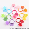 Candy Color Transparent Star Love Book Ring Key Chain Pendant Handmade Diy Bag Hanging