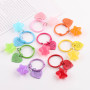 Candy Color Transparent Star Love Book Ring Key Chain Pendant Handmade Diy Bag Hanging