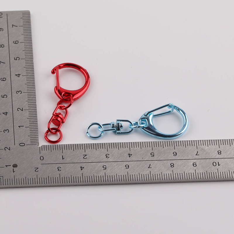 Color Electrophoresis Alloy C Buckle with 8-character Keychain Diy Handmade Toy Doll
