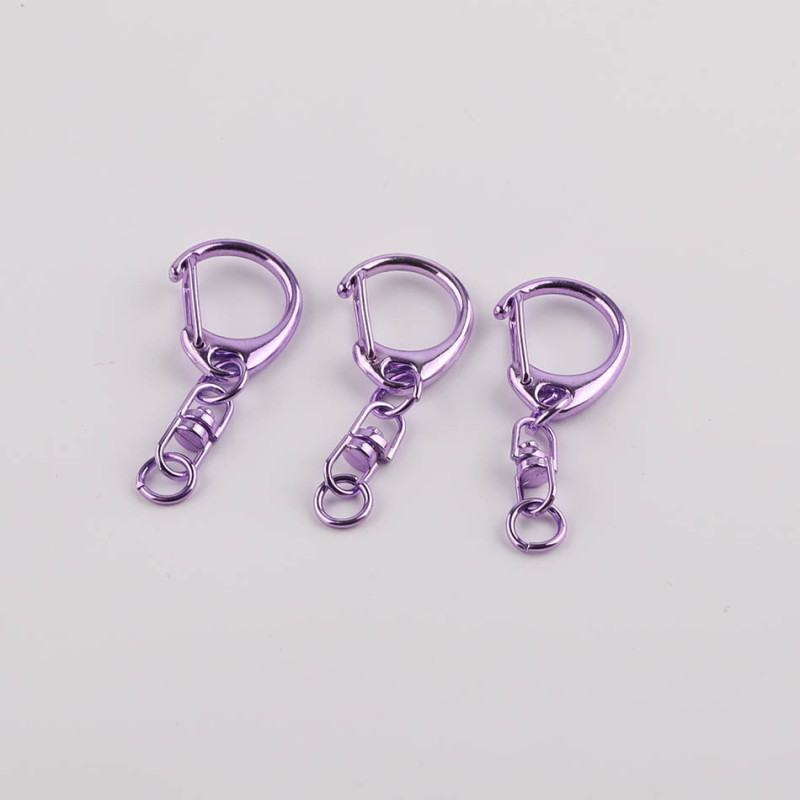 Color Electrophoresis Alloy C Buckle with 8-character Keychain Diy Handmade Toy Doll