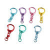 Color Electrophoresis Alloy C Buckle with 8-character Keychain Diy Handmade Toy Doll