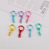 Color Electrophoresis Alloy C Buckle with 8-character Keychain Diy Handmade Toy Doll