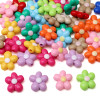 19mm Acrylic Oil Dripping Five-petal Flower Hand-beaded Handmade Diy Bracelet Necklace