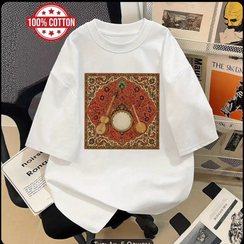 Pure Cotton Short-sleeved Women's T-shirt Summer 2025 New Loose T-shirt Design Niche and