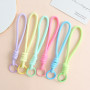 Colorful and Versatile Hand-woven Rope Mobile Phone Lanyard Short Doll Keychain Anti-lost