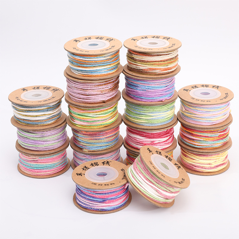 Polyester Hand-rolled Cotton Thread Plus Gold Starry Sky Section Dyed Handmade Diy