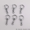 Simple C Buckle Hanging 8-character Rotatable Circle Metal D Keychain Diy Handmade
