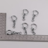 Simple C Buckle Hanging 8-character Rotatable Circle Metal D Keychain Diy Handmade