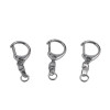 Simple C Buckle Hanging 8-character Rotatable Circle Metal D Keychain Diy Handmade