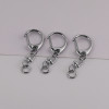 Simple C Buckle Hanging 8-character Rotatable Circle Metal D Keychain Diy Handmade