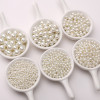3-5mm White Glass Pearl Loose Beads Hand String Handmade Diy Bracelet Necklace Jewelry
