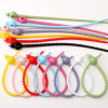 Colorful Silicone Double-hole Gourd Tie Multi-functional Tie About 20cm Long Handmade Diy