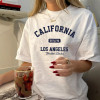 Pure Cotton Women's Vintage California Los Angeles Graphic T