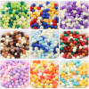 6-16mm Mixed Color Frosted Acrylic Solid Paint Round Beads Loose Diy Handmade Beaded