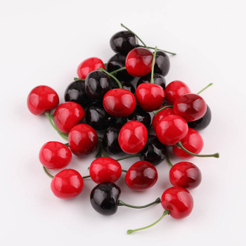 2.5cm Simulated Fruit Foam Cherry Decorative Accessories Home Decoration Ornaments Props