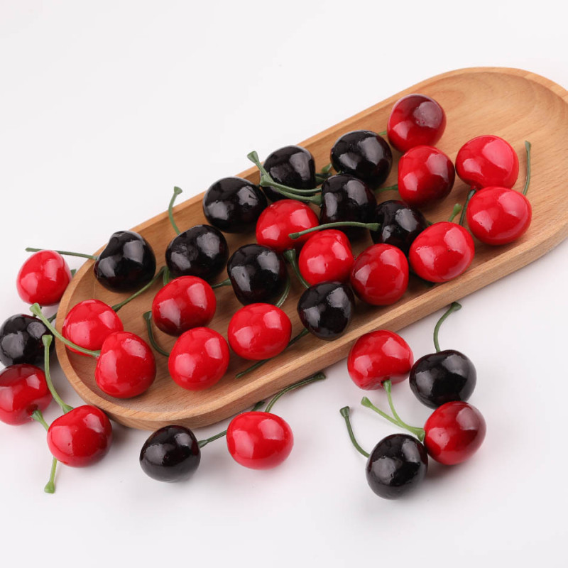 2.5cm Simulated Fruit Foam Cherry Decorative Accessories Home Decoration Ornaments Props