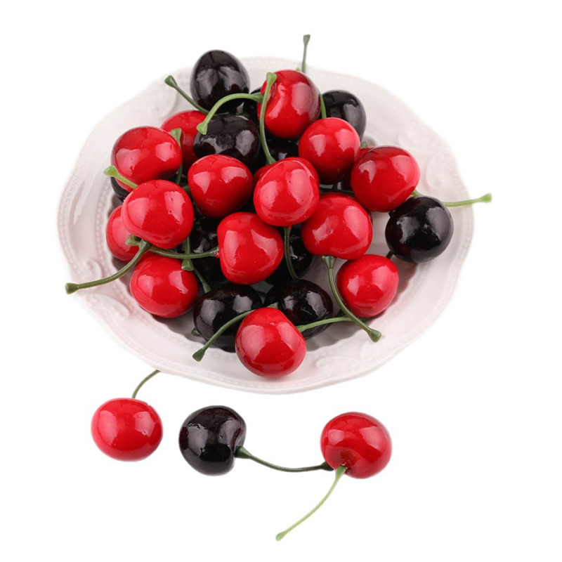 2.5cm Simulated Fruit Foam Cherry Decorative Accessories Home Decoration Ornaments Props