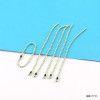 1.5*10cm Color Painted Metal Bead Chain Tag Diy Handmade Doll Bag Hanging Jewelry
