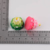 Cute Gradient Color Christmas Tree Cake Food Toy Resin Small Ornaments Diy Holiday Scene