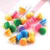 Cute Gradient Color Christmas Tree Cake Food Toy Resin Small Ornaments Diy Holiday Scene
