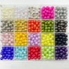 Diy Jewelry Accessories Loose Beads 3-20mm White Beige Abs Imitation Pearl Straight Hole