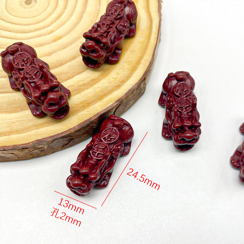 National Style Cinnabar Cultural Toy Accessories Buddha Beads Bracelet Beaded Diy Jewelry