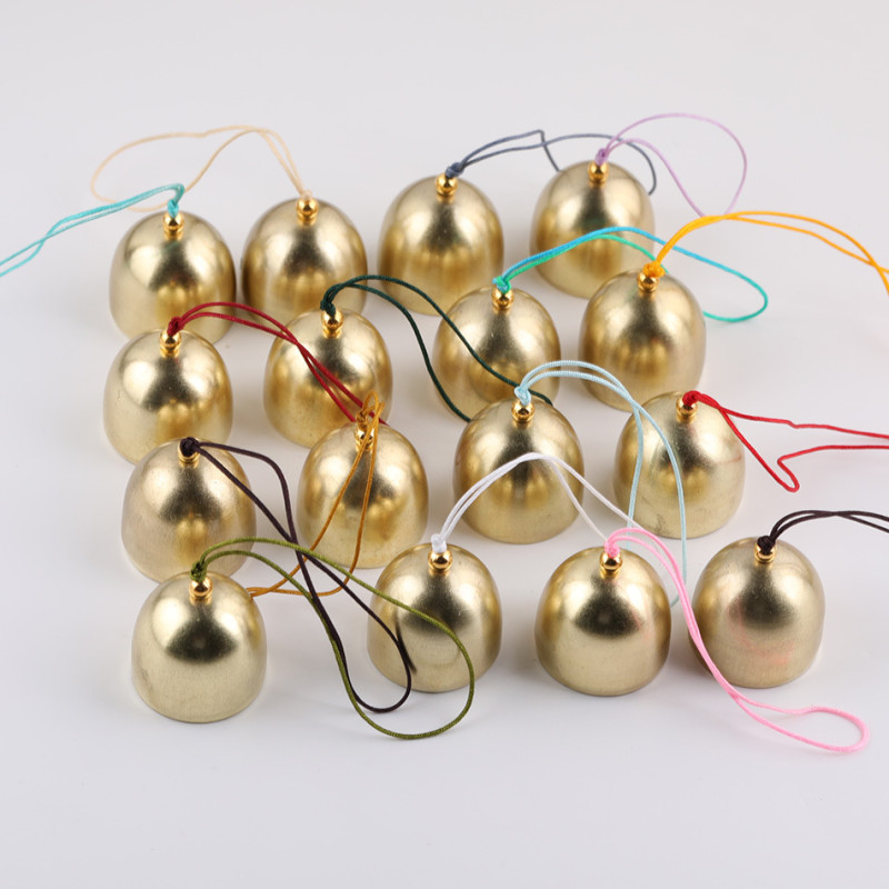 28mm Alloy Wind Chime Hat with Bell Core Pendant Christmas Material Holiday Decoration