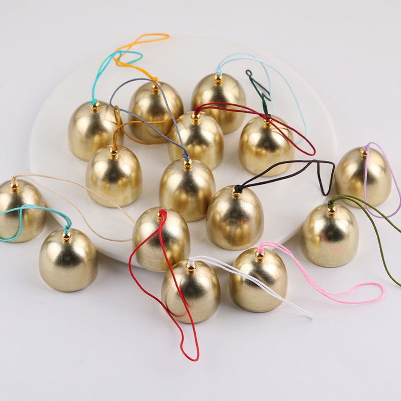 28mm Alloy Wind Chime Hat with Bell Core Pendant Christmas Material Holiday Decoration