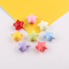 23mm Macaron Color Three-dimensional Five-pointed Star Acrylic Fat Pendant Diy Handmade