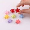 23mm Macaron Color Three-dimensional Five-pointed Star Acrylic Fat Pendant Diy Handmade