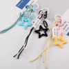 Creative Hollow Star Chain Buckle Cord Key Lanyard Diy Handmade Bag Decoration Pendant
