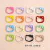 New Dopamine Zinc Alloy Bow Kt Cat Spring Buckle Keychain Connection Diy Handmade Jewelry