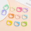 New Dopamine Zinc Alloy Bow Kt Cat Spring Buckle Keychain Connection Diy Handmade Jewelry