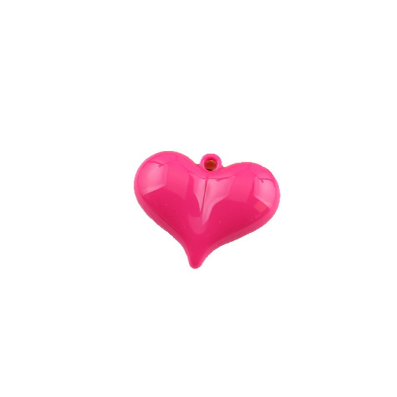 35*44mm Macaron Color Solid Large Peach Love Hanging Hole Pendant Diy Mobile Phone Chain