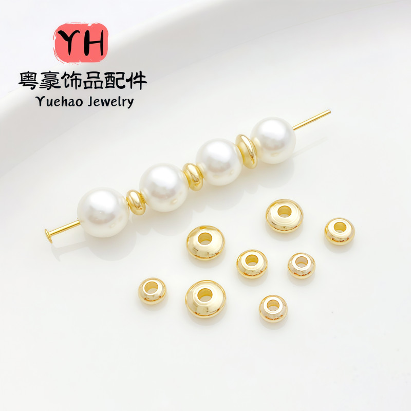 14k Gold-filled Color-protected Abacus Beads Spacer Material Handmade Diy Jewelry