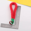 Small Fresh Colorful Plush Short Braided Rope Diy Bag Mobile Phone Case Pendant Doll
